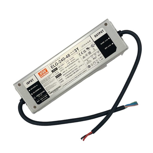 [MW-ELG-240-48-3Y] MeanWell ELG-240-48-3Y Alimentatore IP67 200W 48V 5A Input 220V e 110V