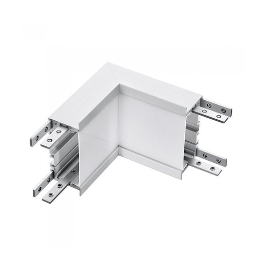 [FP0387] Connettore Giunto Forma L Curva Angolo Interno 10W Bianco 4000K Per Lampada Led Lineare Da Incasso FP0381 SKU-387