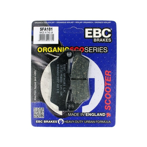 [HR1618100] EBC Brakes Pastiglie Moto Anteriore SFA181 151HF Yamaha Majesty 125 Piaggio Beverly MBK XQ Suzuki Burgman