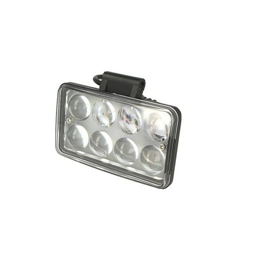 [FS4124] Fanale Rettangolare 24W Doppia Luminosita Hi Low Led Work Light Spot Lente Ingrandimento 4D Faro Da Lavoro 9V-60V IP67 Bianco