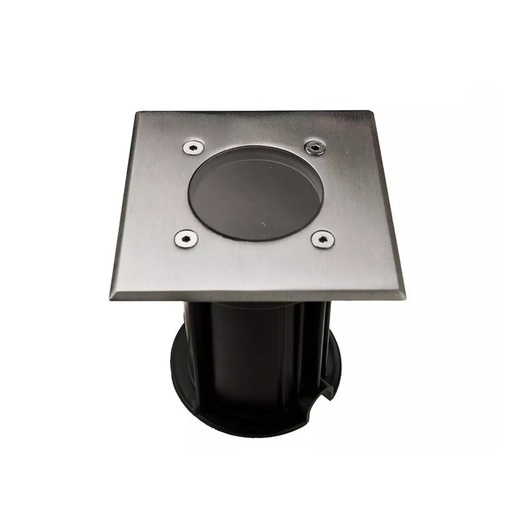 [HS4441] Faretto Quadrato Per Lampada GU10 Calpestabile Segnapasso Incasso da Pavimento IP65 Carrabile Acciaio SKU-7516