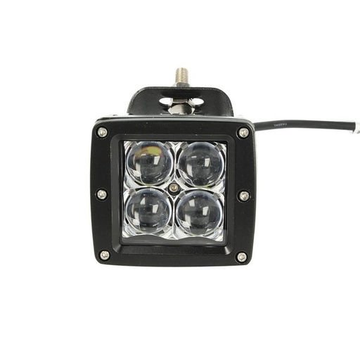 [FS0120S] Faro Led Fanale Spot 20W Angolo Luce Stretta Beam 30 Gradi Lente 5D Connettore DT Inclusi Per Auto Camion Barca