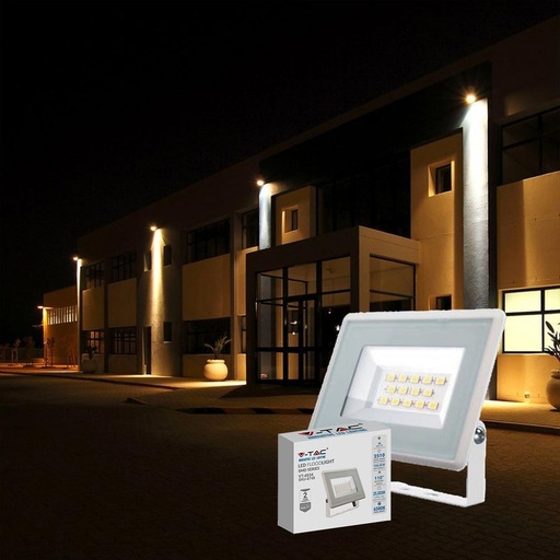 [FE46030F] Faro Led Flood Light 30W 2510lm IP65 Slim 150x122x27mm Carcassa Bianca Luce 6400K SKU-6748