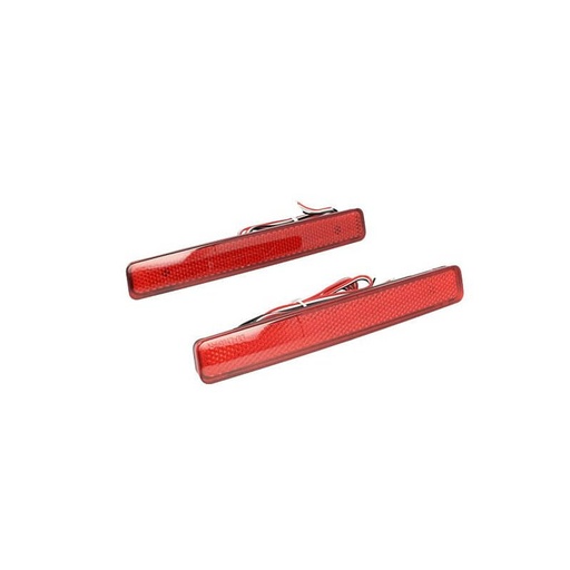 [LY0341] Kit 2 Fanali Posteriori A Led Rosso Per VW T5 Transporter Caravelle Multivan Sostituzione Catarifrangente Riflettore Originale