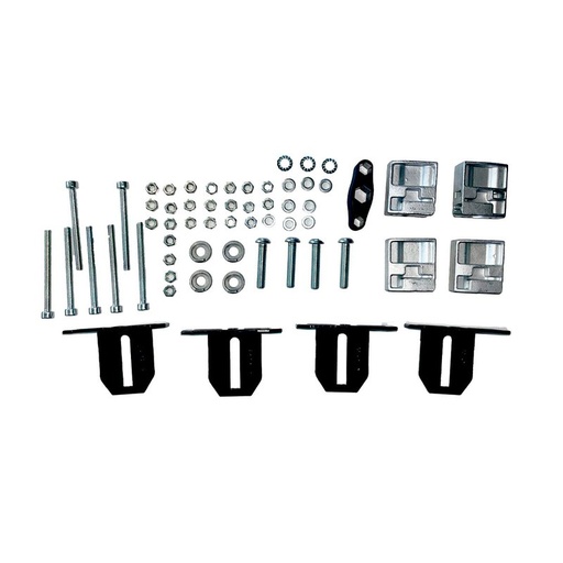 [ME001061] Kit di Fissaggio per Barre Portatutto da Tetto Delta/Omega per Auto Modello 000106100000 FIX205FP Made in Italy