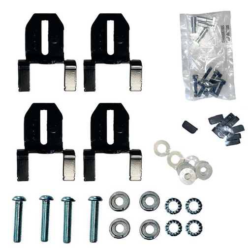 [ME001062] Kit di Fissaggio per Barre Portatutto da Tetto Delta/Omega per Auto Modello 000106200000 FIX206FP Made in Italy