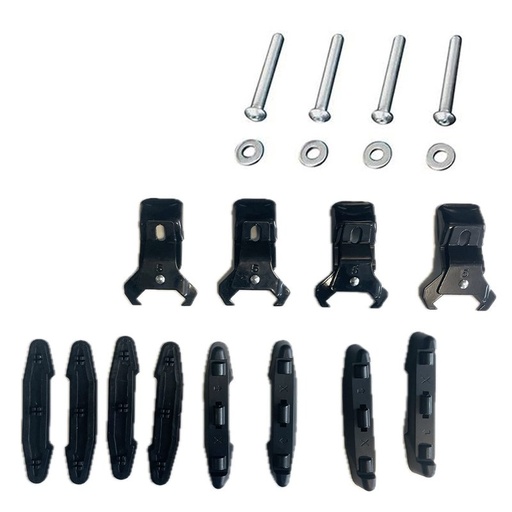 [ME001068] Kit di fissaggio per Barre Portatutto da Tetto Delta/Omega per Auto Modello 000106800000 KIT53 Made in Italy