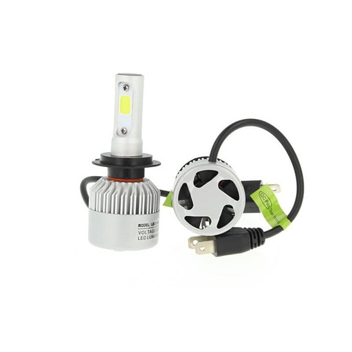 [LH7630] Kit Full Led Cob H7 30W Con Ventilatore 12V 24V Attacco Smontabile All In One Senza Driver 3000 Lumen