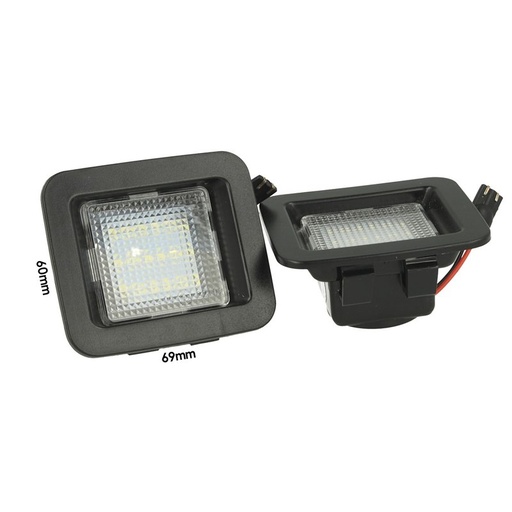 [LE3408] Kit Luci Targa Led Ford F-150 Raptor Dopo 2015 OEM FL3Z-13550-A 12V 3W Bianco Canbus