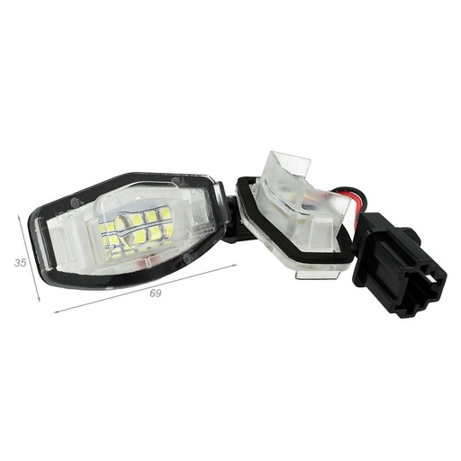 [LE3414] Kit Luci Targa Led Honda Accord MR-V Pilot Civic MK4 Acura MDX TL ILX OEM 34100S0A013 34106SNBA01