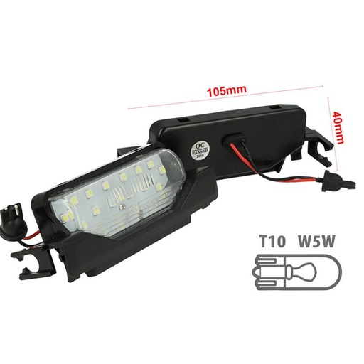 [LE2029] Kit Luci Targa Led Mazda 6 2009-2015 Bianco Canbus No Errore 12V 2W