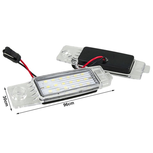 [LE5905] Kit Luci Targa Led Toyota Highlander Lexus RX300 OEM 8127048011 Canbus Bianco 12V 5W