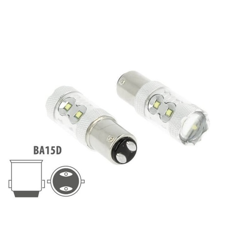 [LS9650] Lampada Led BA15D 50W 12V 24V Bianco Freddo 6000K Luci Per Barca