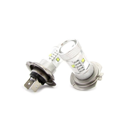 [LS5707] Lampada Led H7 PX26d 30W 12V Per Fendinebbia Super Potente e Bianco Xenon 6 Smd Cree Da 5W