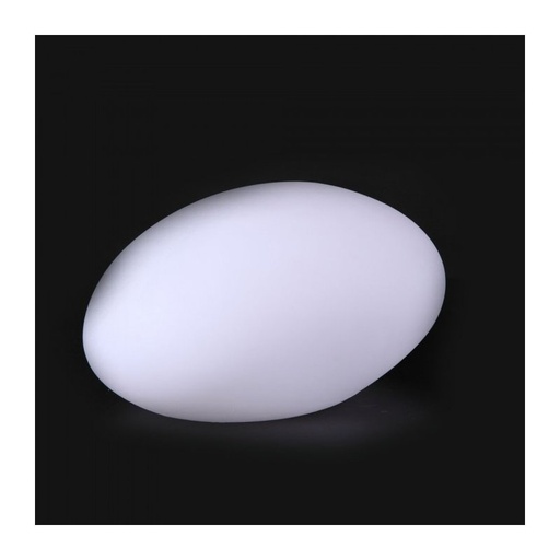 [HS40151] Lampada Led RGBW Luminosa Con Forma di Pietra Roccia Stone Light Piccola Ricaricabile Telecomando Incluso IP67 28X21X17cm SKU-40151