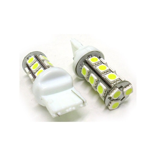 [LS4018] Lampada Led T20 W21W 7440 18 Smd Bianco Luci Frecce Retromarcia 12V