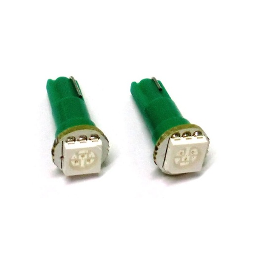 [LS0551] Lampada Led T5 W1,2W 1 Smd Verde Luci Cruscotto 12V