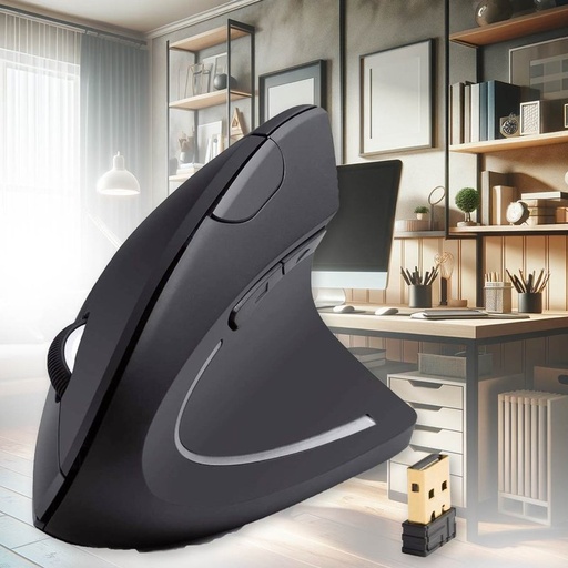 [VH802962] Mouse Verticale Senza Filo con 2 Tasti Laterali Tasti per DPI Max 4900 DPI