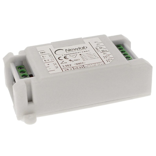 [NL-DALI-CC] NEWLAB DALI-CC Dimmer Monocanale in Corrente Ingresso DALI PUSH POT 1-10V CC Regolabile da 170mA Fino a 1050mA DC 8V-53V