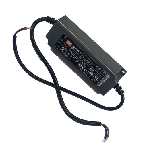 [MW-NPF-40-12] MeanWell NPF-40-12 Alimentatore Trasformatore IP67 40W 12V 3,34A Input 220V e 110V