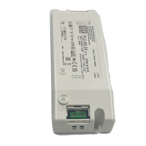 [MW-PLC-60-24] Meanwell PLC-60-24 Alimentatore 24V 2,5A 60W Con Scatola Chiusa In Plastica Input 220V e 110V