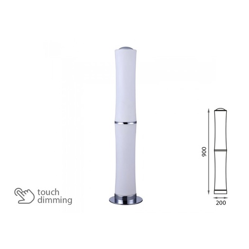 [JF3976] Piantana Lampada Led Da Terra Moderna Forma a 2 Canne Bamboo 32W Alta 900mm Dimmerabile Touch SKU-3976