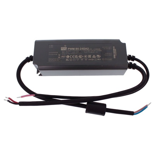 [MW-PWM-90-24DA2] MeanWell PWM-90-24DA2 Alimentatore Led Dimmerabile DALI e DALI-2 90W 24V 3,75A IP67 Input 220V e 110V