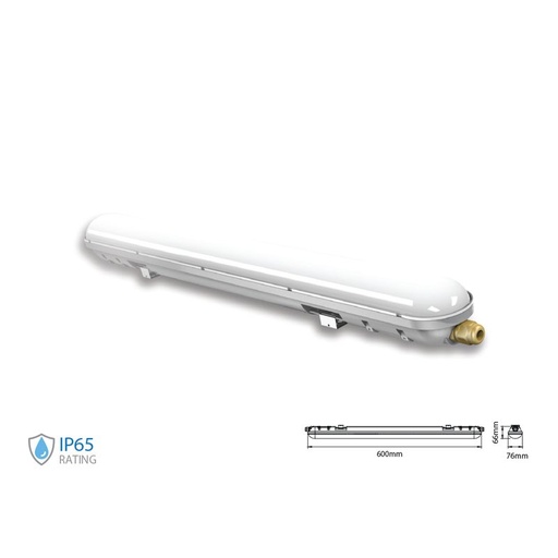 [TL5060NA] Plafoniera Led 60cm 18W 220V Bianco Neutro 4000K IP65 Tri Proof Led Lamp Light SKU-6198