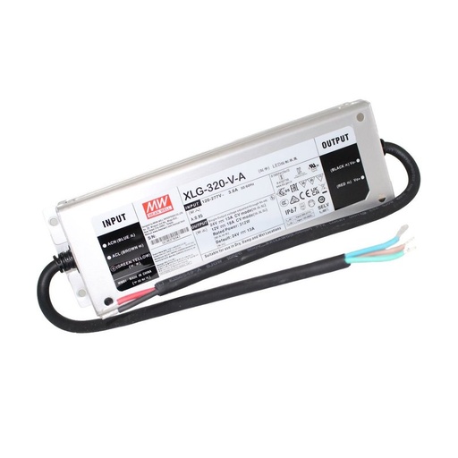 [MW-XLG-320-V-A] MeanWell XLG-320-V-A Alimentatore Led Driver 24V 13A 312W 12V 18A 216W IP67 Input 220V e 110V