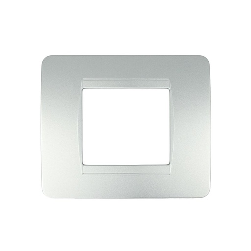 [SD68002-7] SANDASDON Placca Classic 2M Colore Silver Argento Compatibile Con Con Bticino Matix