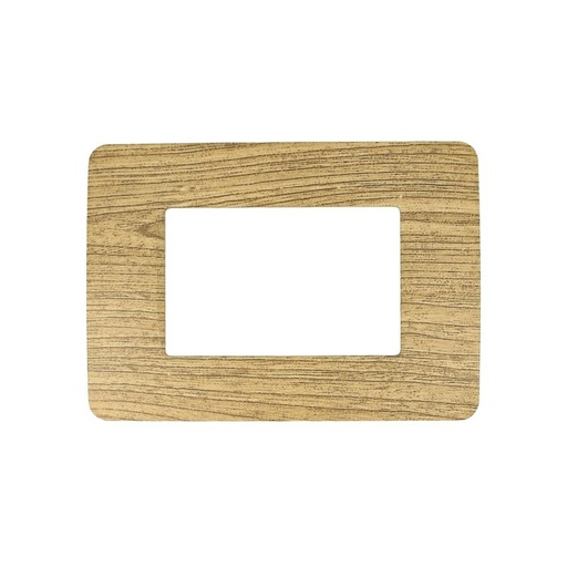 [SD68003-66] SANDASDON Placca Classic 3M Legno Scuro Compatibile Con Bticino Matix