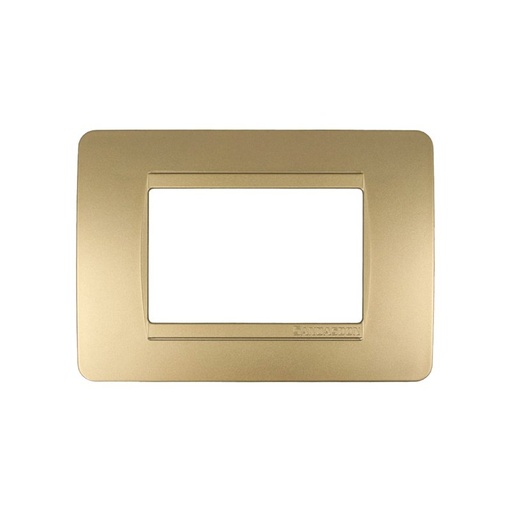 [SD68003-12] SANDASDON Placca Classic 3M Oro Compatibile Con Bticino Matix