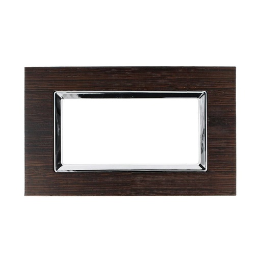 [SD68004-16LG] SANDASDON Placca Elegance 4M Legno Wenge Compatibile Con Bticino Matix