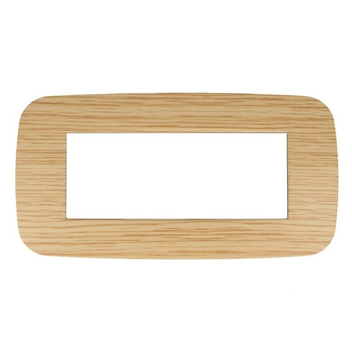 [SD23006-06] SANDASDON Placca Futura 6M Legno Chiaro Compatibile Con Con Bticino Axolute