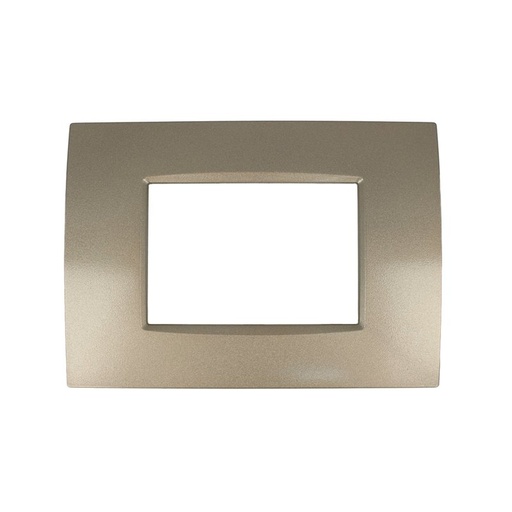 [SD48203-11Q] SANDASDON Placca Quadra 3M Bronzo Compatibile Con Bticino Living