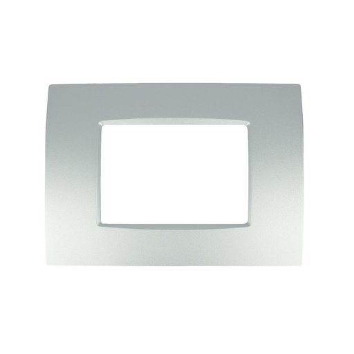 [SD48203-7Q] SANDASDON Placca Quadra 3M Silver Compatibile Con Bticino Living