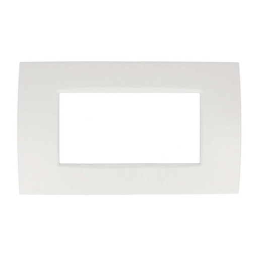 [SD46004] SANDASDON Placca Slim Sottile 4M Bianco Compatibile Con Bticino Living Light Air