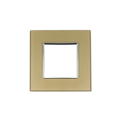 [SD78002-11VT] SANDASDON Placca Vitra 2M Bronzo Compatibile Con Vimar Plana