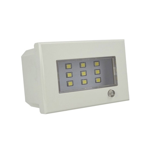 [SD20033-2B] SANDASDON Segnapasso Led 3M Emergenza Bianco Compatibile Con Bticino Axolute