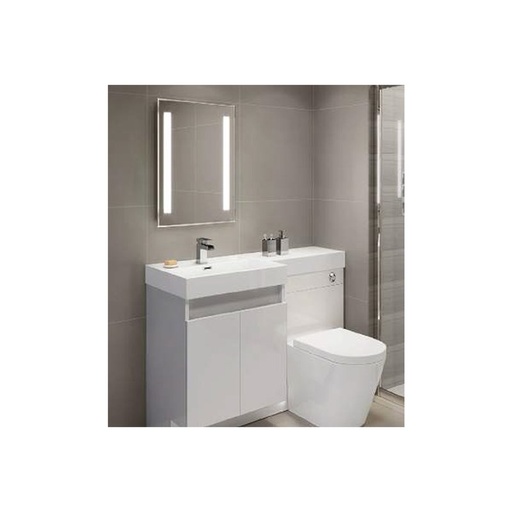 [LD40451] Specchio Bagno Con Luci Led 30W 6400K Rettangolare L500XH700mm IP44 Anti Fog SKU-40451