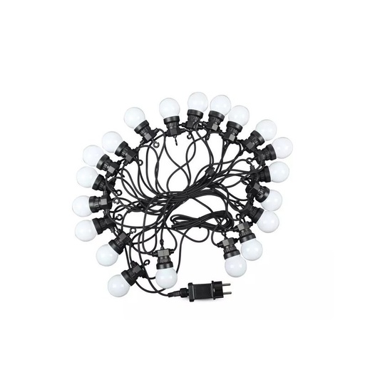 [SL7440] Stringa Catena Con 20 Lampade Led Freddo 6000K Rotolo da 10 Metri Per Giardino Festa Matrimonio Natale Halloween SKU-7440