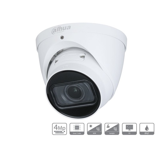 [IPC-HDW2431TP-ZS-S2] Telecamera IP Dome 4MP Ottica Varifocale 2.7-13.5mm PoE IP67 Dahua DH-IPC-HDW2431T-ZS-S2