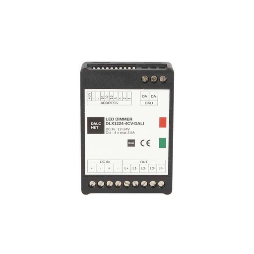 [DD9747] Dalcnet DLX1224-4CV-DALI Led Dimmer Dali 4 Canali RGB RGBW