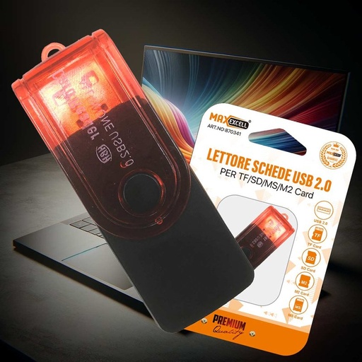 [VH870341] USB 2.0 Lettore al alta Velocità per Schede TF Micro SD MS M2 Lettore Memoria Smartphone Macchina Fotografico