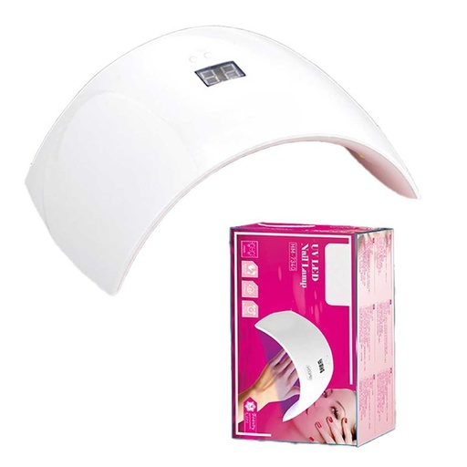 [HO388526] Lampada UV LED per Asciugatura Rapida delle Unghie Essiccatore per Unghie Ricaricabile IPX7 5 Livelli Intensita Base Massaggiante Rosa