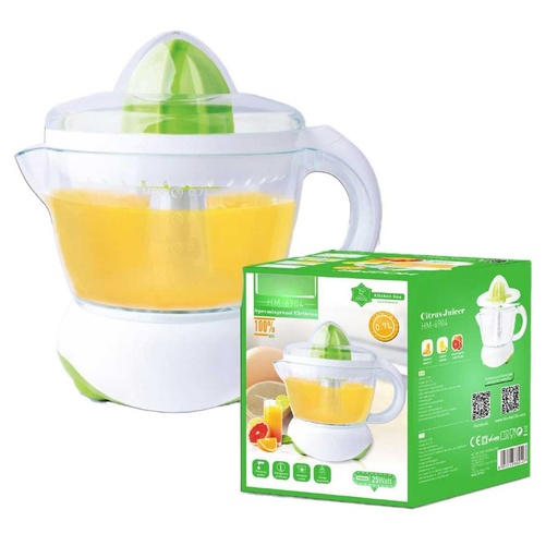 [HO388042] Spremiagrumi Automatico da 25W Estrazione Efficiente Capacità 0.7L Coni Multipli per Spremuta Arancia Elettrico Succo di Frutta Verde