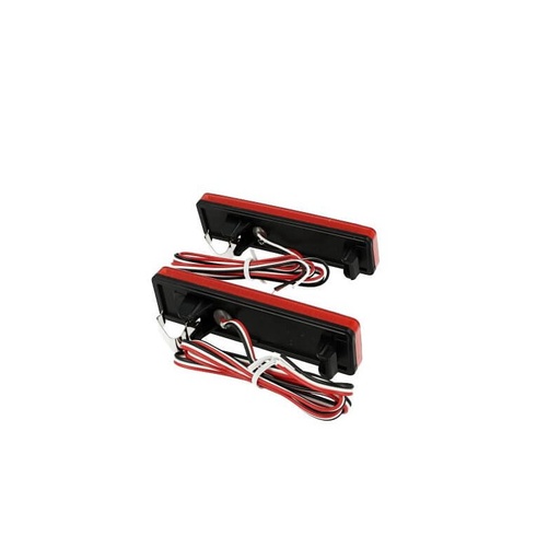 [LY0351] Kit 2 Fanali Posteriori A Led Rosso Per Opel Vauxhall Vivaro Movano Renault Master Trafic Nissan Primastar Sostituzione Catarifrangente Riflettore Originale