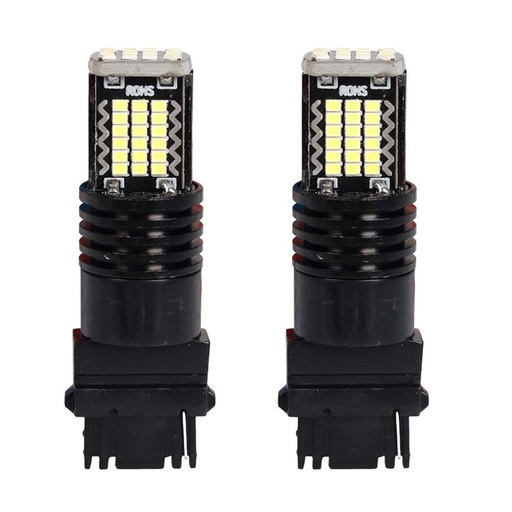 [PT200534X2] 2 Pezzi LED 3157 T25 P27/W 54mm Lampada Auto Camion 12V 24V Canbus 48 SMD 2016 300lm 3.5W Mono Filamento Bianco 6500K