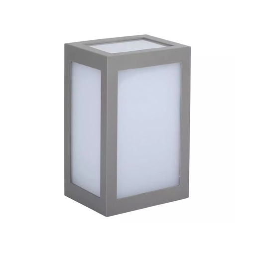 [LD8337C] Applique Lampada Led Da Muro Parete a Lanterna 12W 3000K Carcassa Grigia IP65 360 Gradi SKU-8337