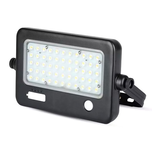 [FE8674N] Lampada Faro Led Con Pannello Solare 10W 1100LM 4000K Doppio Sensore PIR Base Inclinabile IP65 SKU-8674